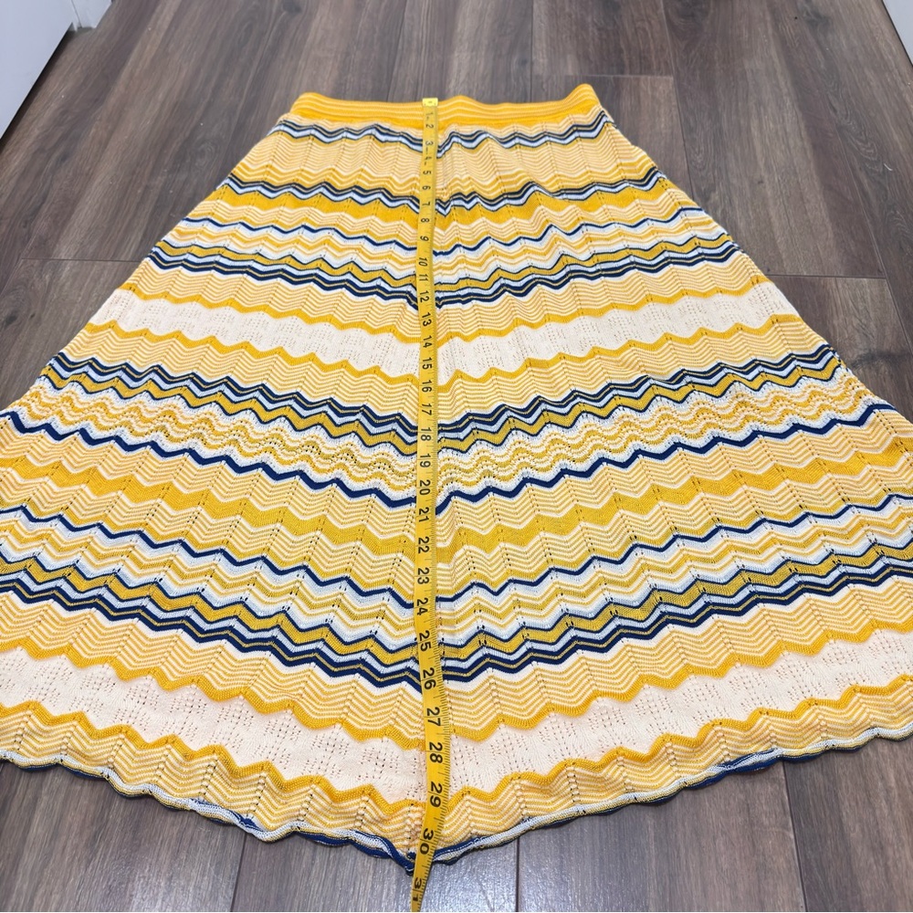 Women’s Summer Striped Yellow and Blue Knit dress set for vacation size S-M - Picture 10 of 10